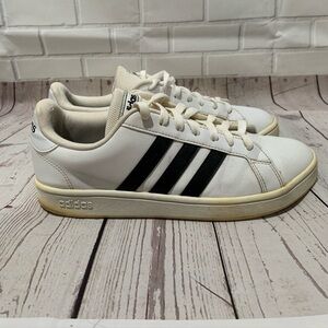 Adidas Grand Court Base White/Black Shoes EE7968 Womens US Size 9